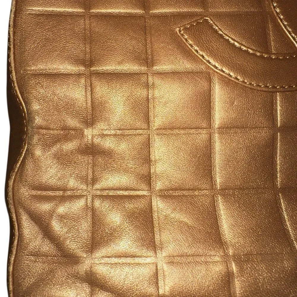 Chanel Gold Quilted Tote Bag